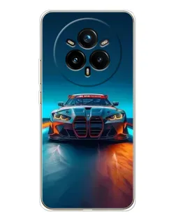 Чохол для Realme 14 Pro Plus з картинкою «BMW — вогні неону» Чохол для Realme 14 Pro Plus з картинкою «BMW — вогні неону»