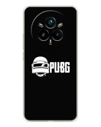 Чехол для Realme 14 Pro Plus с картинкой «PUBG — классический лого» Чехол для Realme 14 Pro Plus с картинкой «PUBG — классический лого»