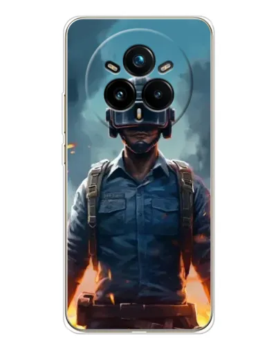 Чехол для Realme 14 Pro Plus с картинкой «PUBG — реалистичный герой» Чехол для Realme 14 Pro Plus с картинкой «PUBG — реалистичный герой»