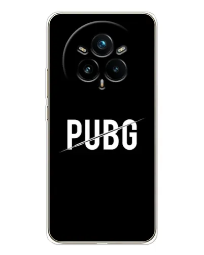 Чехол для Realme 14 Pro Plus с картинкой «PUBG — белый логотип» Чехол для Realme 14 Pro Plus с картинкой «PUBG — белый логотип»
