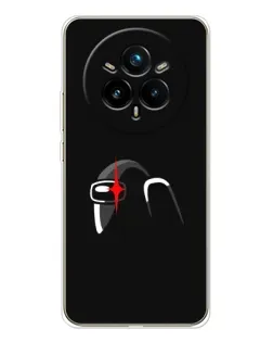 Чехол для Realme 14 Pro Plus с картинкой «Among Us шлем» Чехол для Realme 14 Pro Plus с картинкой «Among Us шлем»
