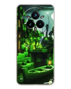 Чехол для Realme 14 Pro Plus с картинкой «Minecraft лесной пейзаж» Чехол для Realme 14 Pro Plus с картинкой «Minecraft лесной пейзаж»