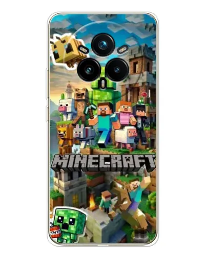Чехол для Realme 14 Pro Plus с картинкой «Замок Minecraft» Чехол для Realme 14 Pro Plus с картинкой «Замок Minecraft»
