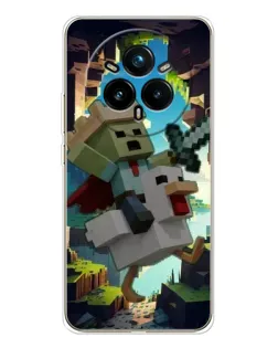 Чехол для Realme 14 Pro Plus с картинкой «Стив и гусь» Чехол для Realme 14 Pro Plus с картинкой «Стив и гусь»