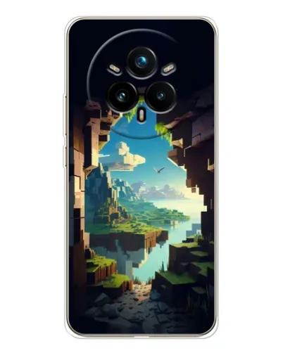 Чехол для Realme 14 Pro Plus с картинкой «Вид из пещеры» Чехол для Realme 14 Pro Plus с картинкой «Вид из пещеры»