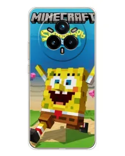 Чохол для Realme 14 Pro Plus з картинкою «Губка Боб Minecraft» Чохол для Realme 14 Pro Plus з картинкою «Губка Боб Minecraft»