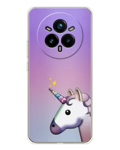 Чехол для Realme 14 Pro Plus с картинкой «Единорог градиент»