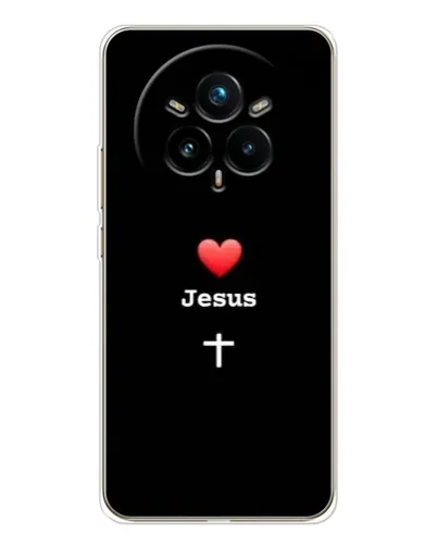 Чехол для Realme 14 Pro Plus с картинкой «Сердце - Jesus» Чехол для Realme 14 Pro Plus с картинкой «Сердце - Jesus»