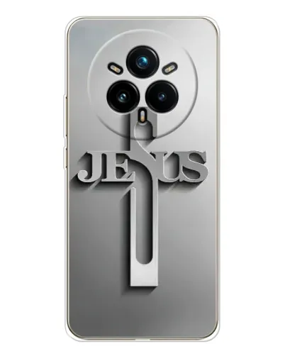 Чехол для Realme 14 Pro Plus с картинкой «Металлический крест Jesus» Чехол для Realme 14 Pro Plus с картинкой «Металлический крест Jesus»