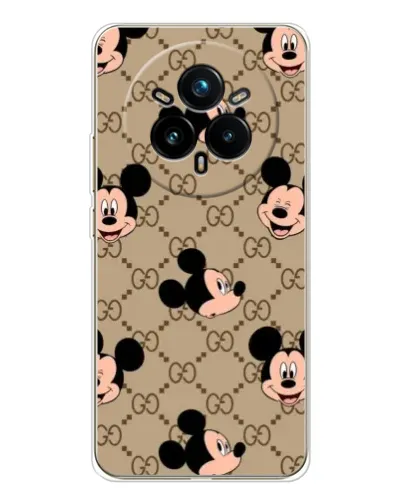 Чехол для Realme 14 Pro Plus с картинкой «Брендовый паттерн Микки» Чехол для Realme 14 Pro Plus с картинкой «Брендовый паттерн Микки»