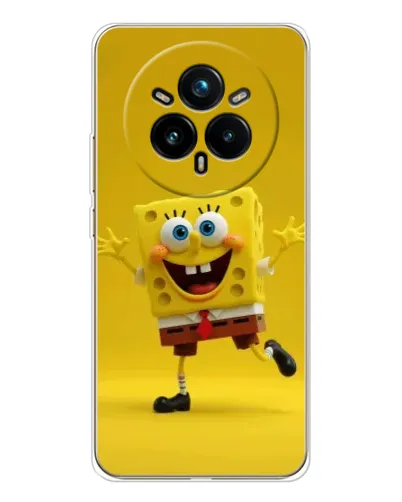 Чехол для Realme 14 Pro Plus с картинкой «Позитивный Губка Боб»