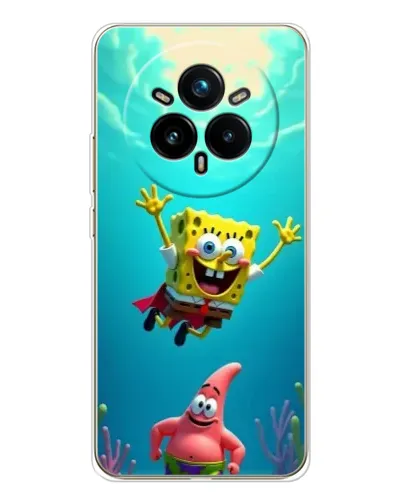 Чехол для Realme 14 Pro Plus с картинкой «Спанч Боб под водой» Чехол для Realme 14 Pro Plus с картинкой «Спанч Боб под водой»