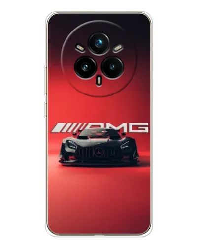 Чехол для Realme 14 Pro Plus с картинкой «Mercedes AMG — красная линия»