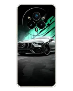 Чехол для Realme 14 Pro Plus с картинкой «Темный Mercedes AMG»