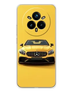 Чехол для Realme 14 Pro Plus с картинкой «Желтый Mercedes GT»
