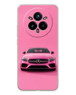 Чехол для Realme 14 Pro Plus с картинкой «Розовый Mercedes AMG» Чехол для Realme 14 Pro Plus с картинкой «Розовый Mercedes AMG»
