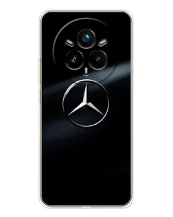 Чехол для Realme 14 Pro Plus с картинкой «Mercedes на металле» Чехол для Realme 14 Pro Plus с картинкой «Mercedes на металле»
