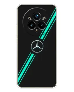 Чехол для Realme 14 Pro Plus с картинкой «Спортивные линии Mercedes» Чехол для Realme 14 Pro Plus с картинкой «Спортивные линии Mercedes»