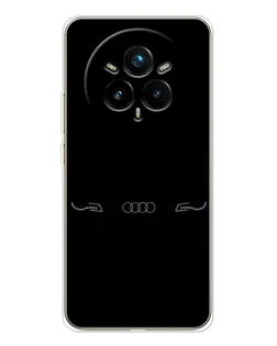 Чехол для Realme 14 Pro Plus с картинкой «Audi — световой подпись»