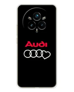 Чехол для Realme 14 Pro Plus с картинкой «Логотип Audi Heart»