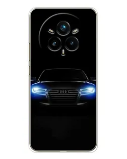 Чохол для Realme 14 Pro Plus з картинкою «Audi в неоні»