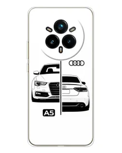 Чохол для Realme 14 Pro Plus з картинкою «Audi — контрастний дизайн»