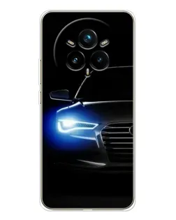 Чохол для Realme 14 Pro Plus з картинкою «Неоновий погляд Audi»
