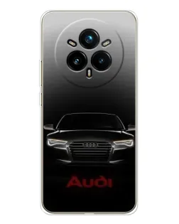 Чохол для Realme 14 Pro Plus з картинкою «Audi — градієнтний контур»
