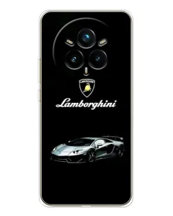 Чехол для Realme 14 Pro Plus с картинкой «Логотип Lamborghini классика»