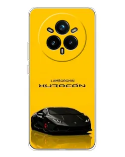 Чехол для Realme 14 Pro Plus с картинкой «Lamborghini Huracan черный»