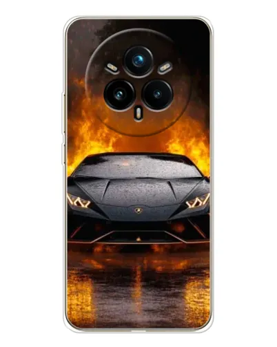Чехол для Realme 14 Pro Plus с картинкой «Lamborghini в огне» Чехол для Realme 14 Pro Plus с картинкой «Lamborghini в огне»