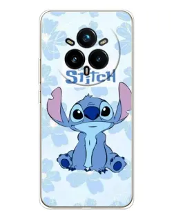 Чехол для Realme 14 Pro Plus с картинкой «Stitch среди цветов»