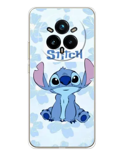 Чехол для Realme 14 Pro Plus с картинкой «Stitch среди цветов» Чехол для Realme 14 Pro Plus с картинкой «Stitch среди цветов»