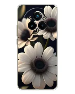 Чехол для Realme 14 Pro Plus с картинкой «Белые маргаритки макро»