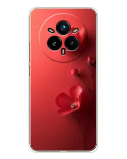 Чехол для Realme 14 Pro Plus с картинкой «Маковые соцветия»