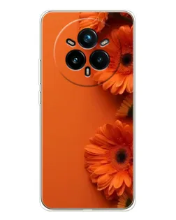 Чехол для Realme 14 Pro Plus с картинкой «Оранжевые герберы»