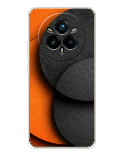 Чехол для Realme 14 Pro Plus с картинкой «Геометрия оранжевых кругов» Чехол для Realme 14 Pro Plus с картинкой «Геометрия оранжевых кругов»