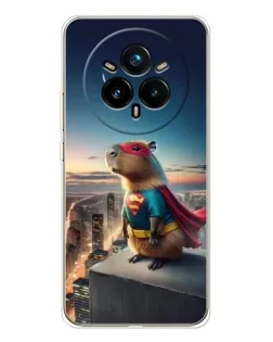 Чохол для Realme 14 Pro Plus з картинкою «Капі-мен супергерой» Чохол для Realme 14 Pro Plus з картинкою «Капі-мен супергерой»