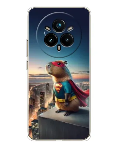Чехол для Realme 14 Pro Plus с картинкой «Капи-мен супергерой»