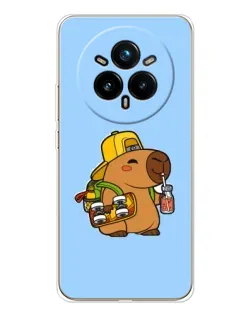 Чохол для Realme 14 Pro Plus з картинкою «Капібара на скейті» Чохол для Realme 14 Pro Plus з картинкою «Капібара на скейті»
