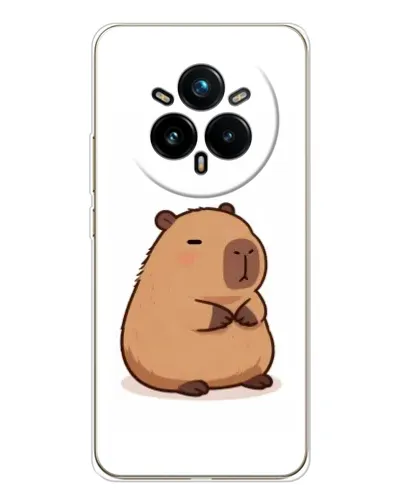 Чехол для Realme 14 Pro Plus с картинкой «Толстенькая капибара»