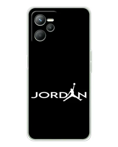 Чехол для Realme 14 с картинкой «Jordan White Logo» Чехол для Realme 14 с картинкой «Jordan White Logo»