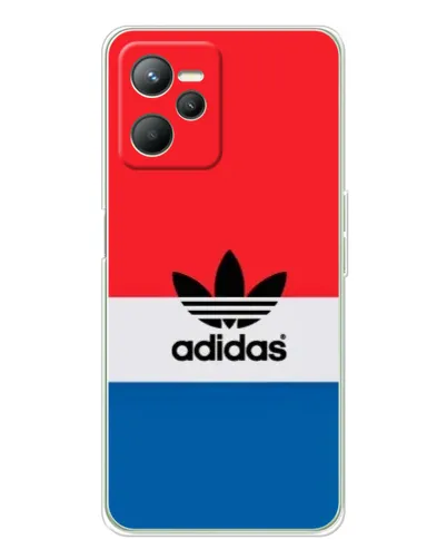 Чехол для Realme 14 с картинкой «Ретро блоки Adidas» Чехол для Realme 14 с картинкой «Ретро блоки Adidas»