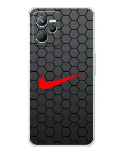 Чехол для Realme 14 с картинкой «Nike — карбоновая сетка» Чехол для Realme 14 с картинкой «Nike — карбоновая сетка»