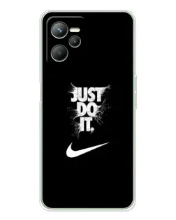 Чехол для Realme 14 с картинкой «Текстовый принт Nike»