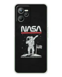 Чохол для Realme 14 з картинкою «NASA — крокуємо по Місяцю» Чохол для Realme 14 з картинкою «NASA — крокуємо по Місяцю»