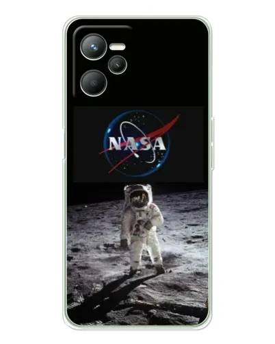 Чехол для Realme 14 с картинкой «Астронавт на Луне»