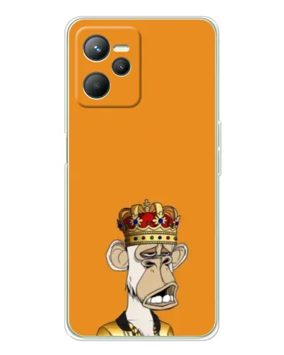 Чехол для Realme 14 с картинкой «Золотая обезьяна Bored Ape»