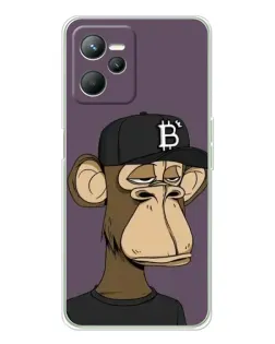 Чехол для Realme 14 с картинкой «Bored Ape в кепке»