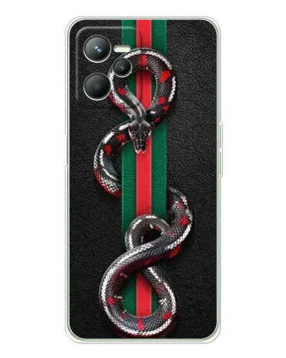 Чохол для Realme 14 з картинкою «Gucci — змія на смузі» Чохол для Realme 14 з картинкою «Gucci — змія на смузі»
